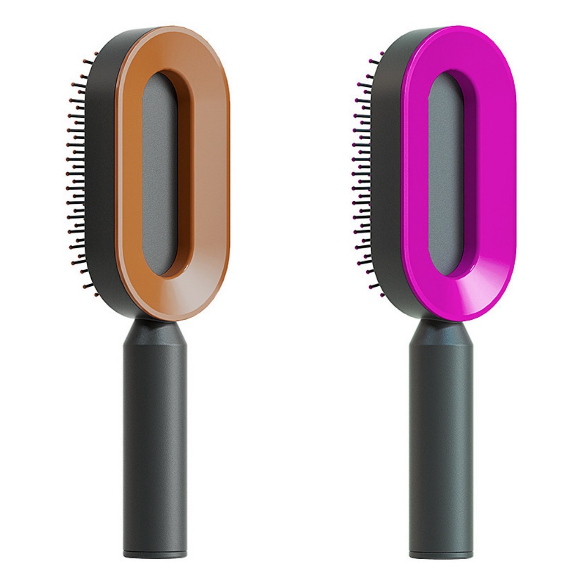 Self-Cleaning Anti-Static Hair Brush with Scalp Massage