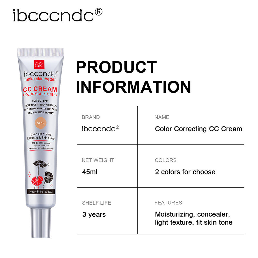 Moisturizing Waterproof CC Cream with Skin Correction