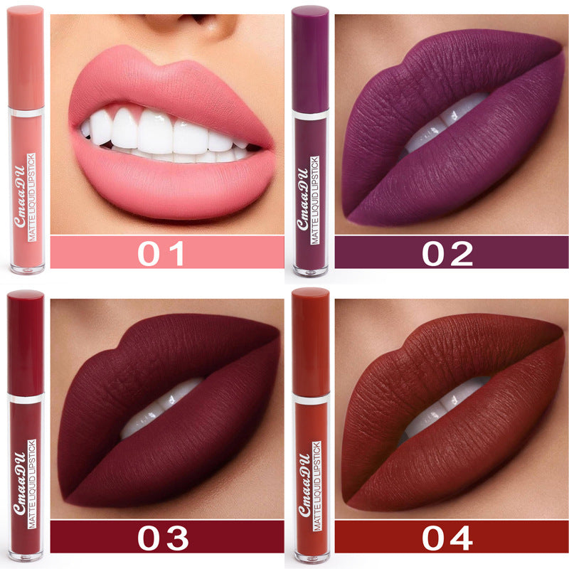 Long-Lasting Waterproof Matte Lipstick – Non-Stick Formula