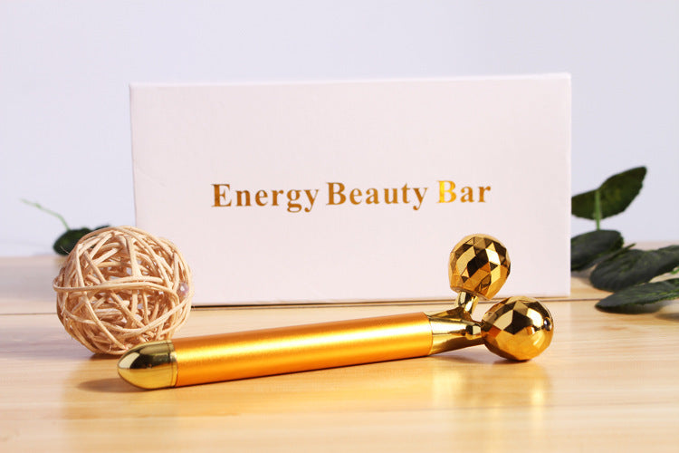 24K Gold Electric Face Roller for Lifting & Toning