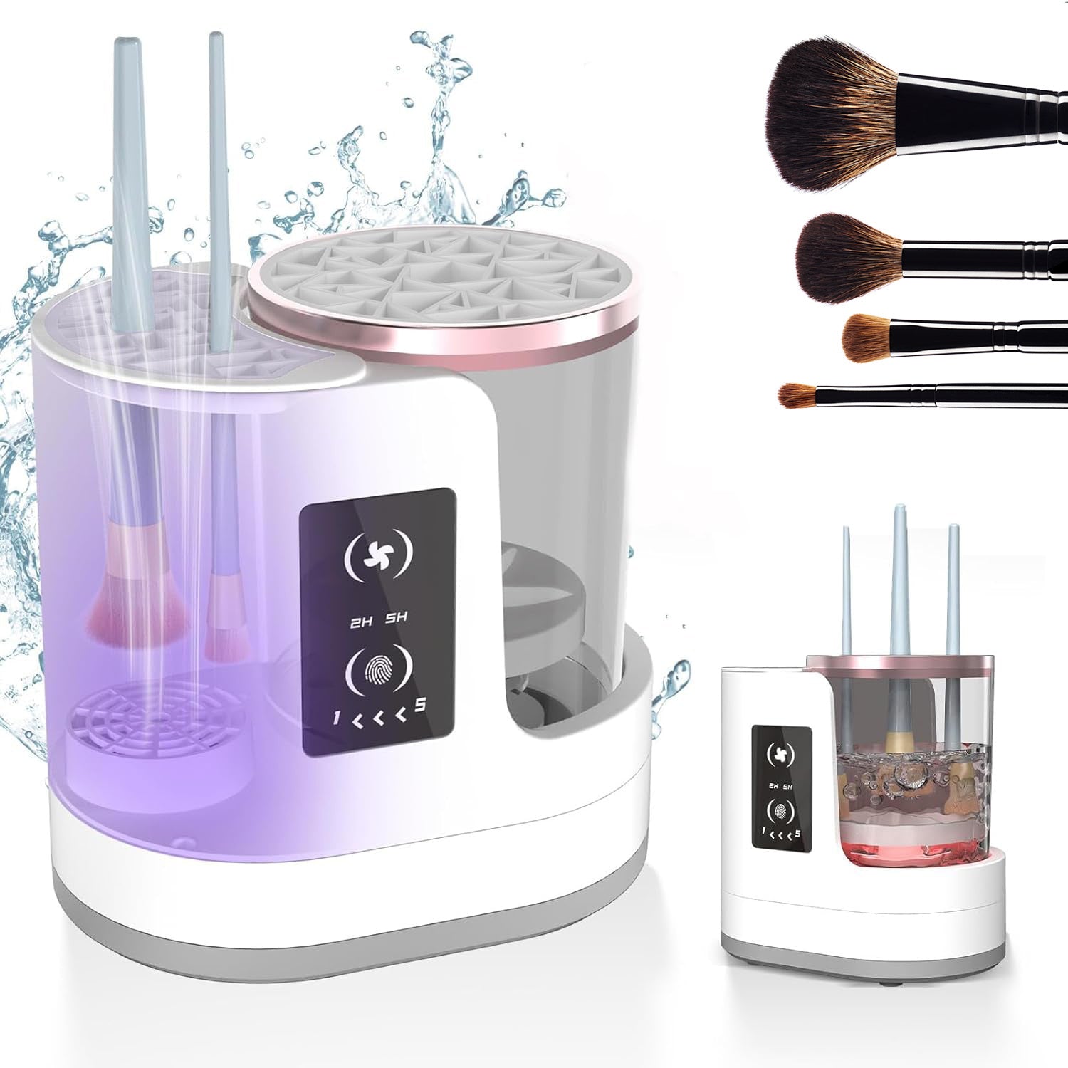 Electric Makeup Brush Cleaner with Drying Stand