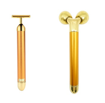 24K Gold Electric Face Roller for Lifting & Toning