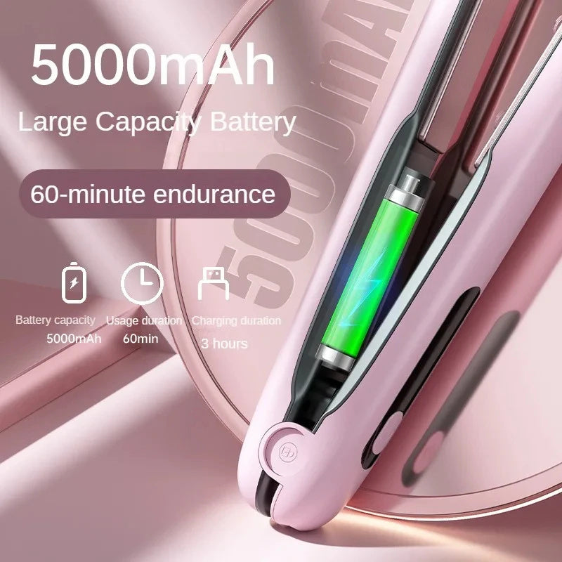 Mini 2-in-1 Cordless Hair Straightener & Curler