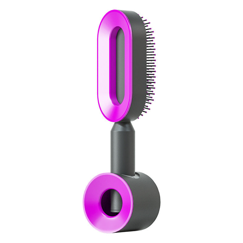 Self-Cleaning Anti-Static Hair Brush with Scalp Massage