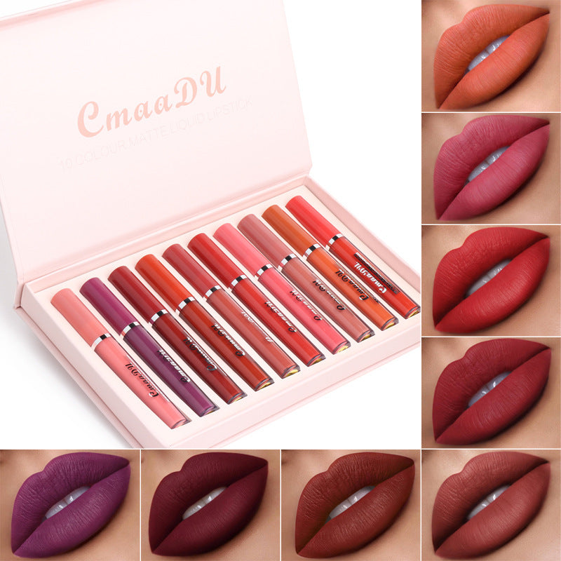 Long-Lasting Waterproof Matte Lipstick – Non-Stick Formula