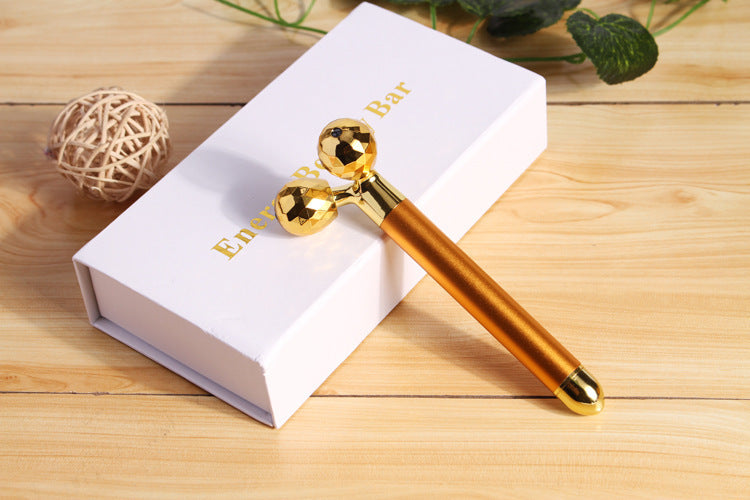 24K Gold Electric Face Roller for Lifting & Toning