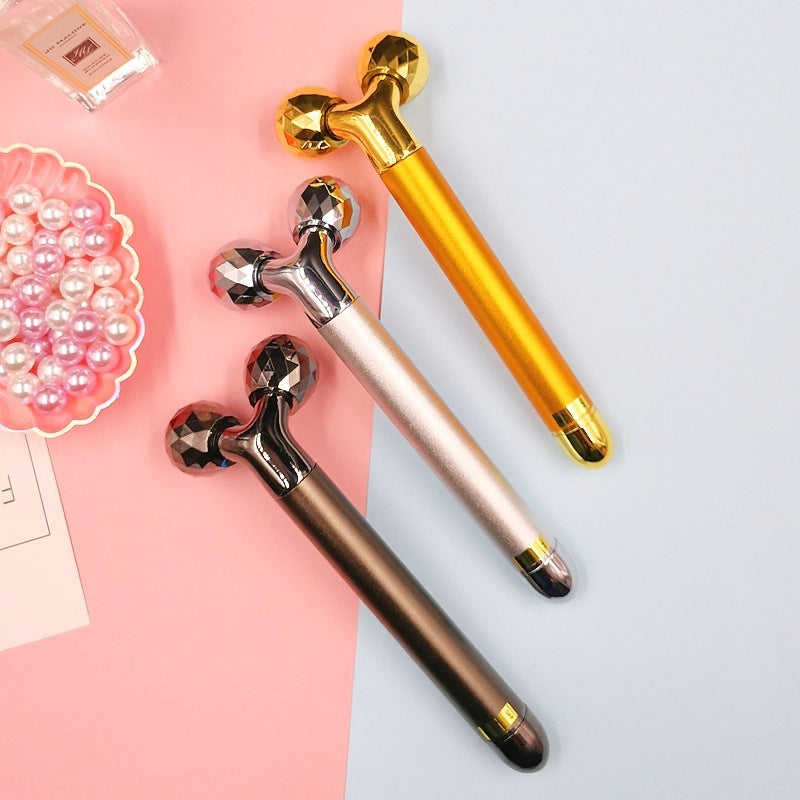 24K Gold Electric Face Roller for Lifting & Toning