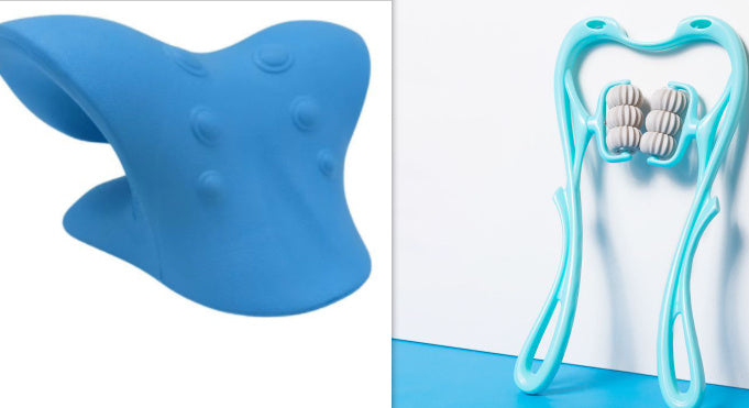 Manual Six-Wheel Neck Massager for Tension and Pain Relief
