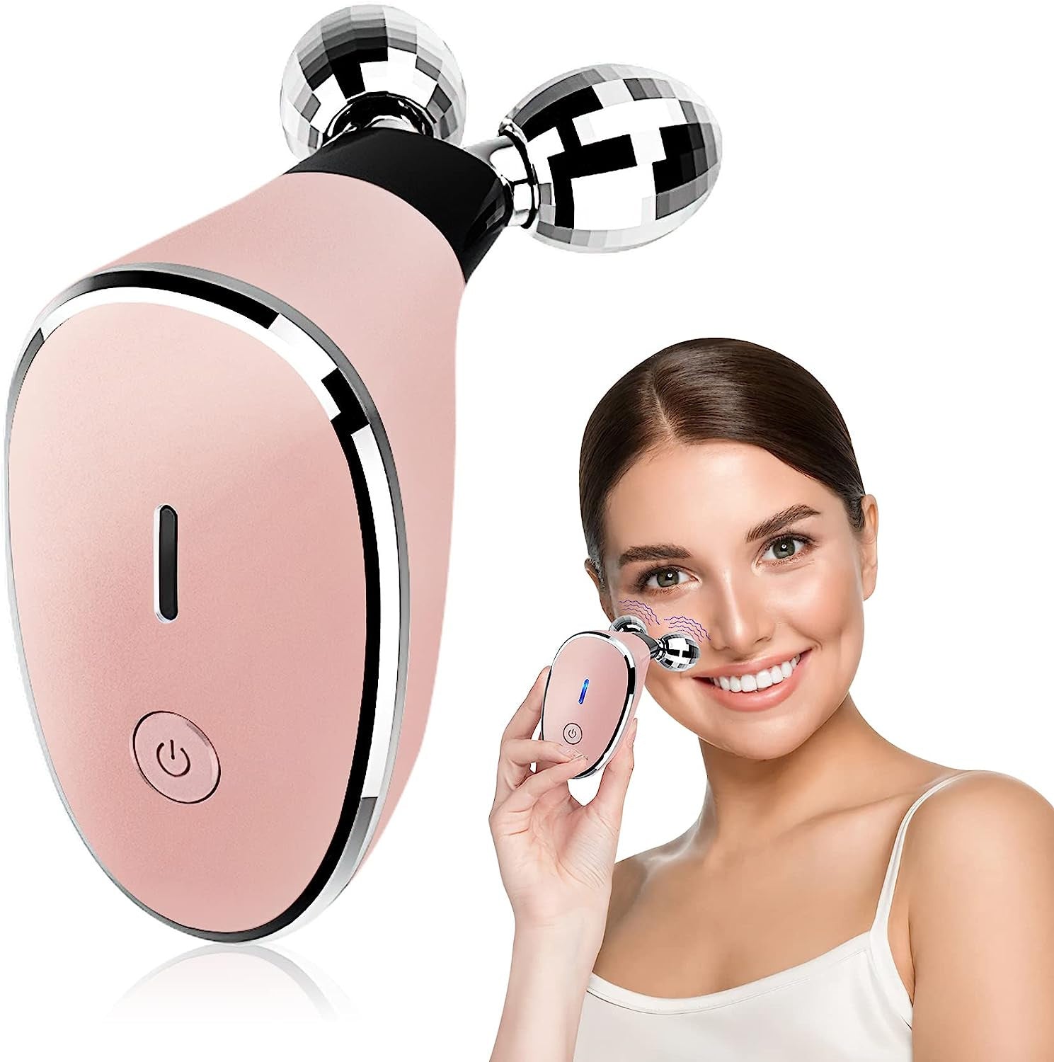 EMS Facial Roller Massager for Lifting & Toning
