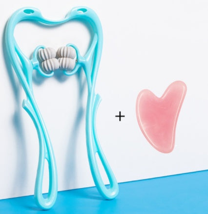 Manual Six-Wheel Neck Massager for Tension and Pain Relief