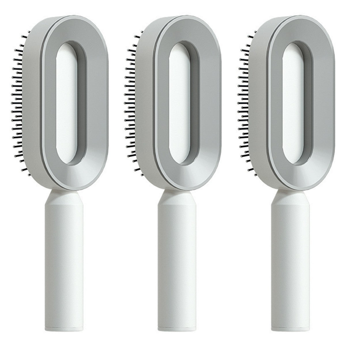 Self-Cleaning Anti-Static Hair Brush with Scalp Massage