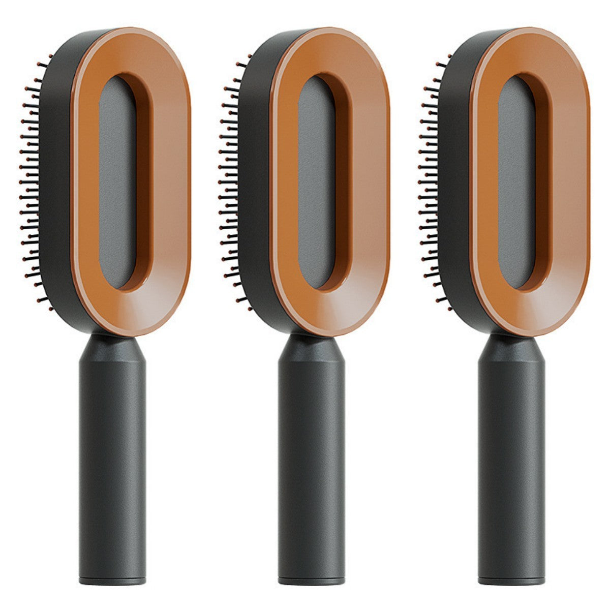 Self-Cleaning Anti-Static Hair Brush with Scalp Massage