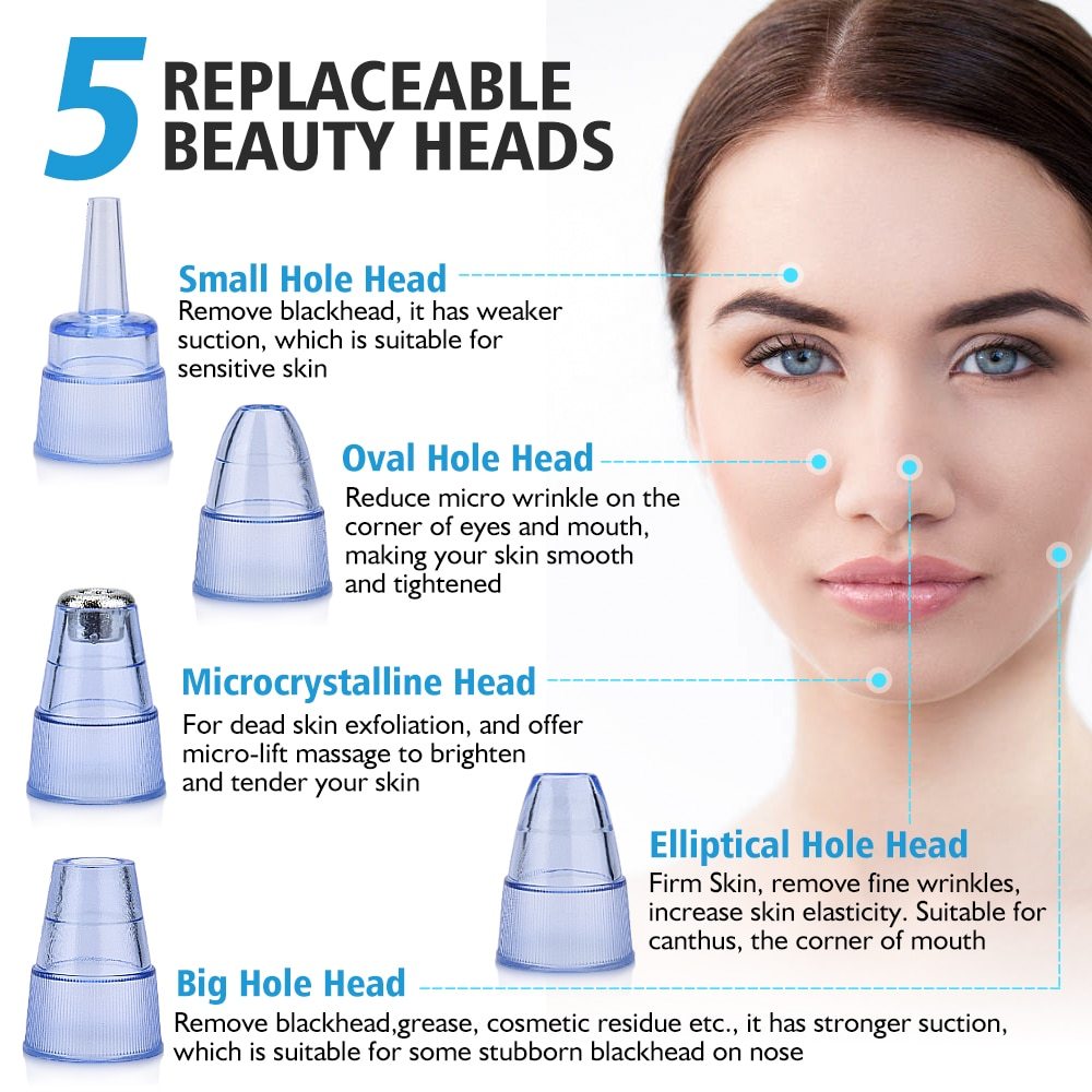 Electric Blackhead Remover & Facial Pore Cleaner