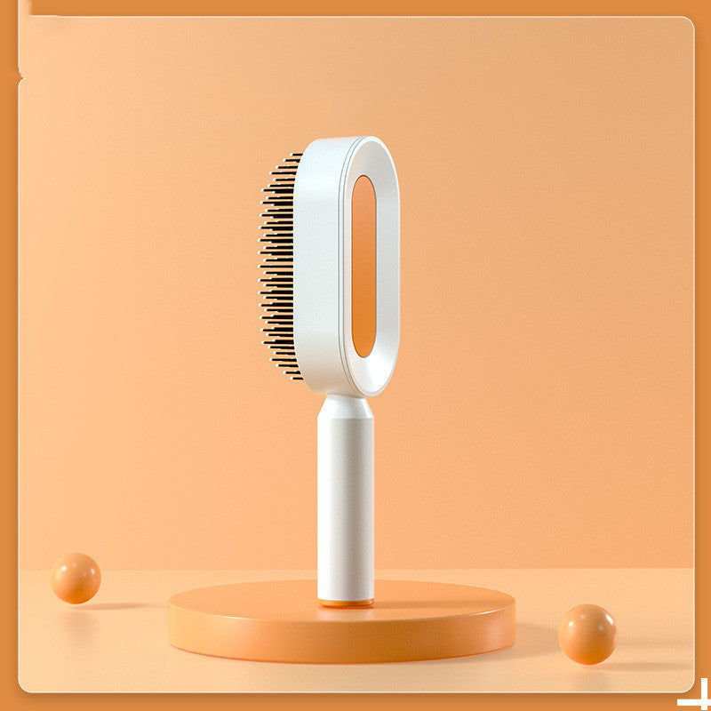 Self-Cleaning Anti-Static Hair Brush with Scalp Massage