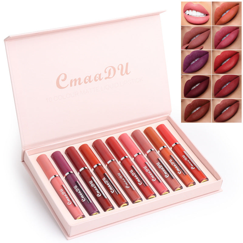 Long-Lasting Waterproof Matte Lipstick – Non-Stick Formula