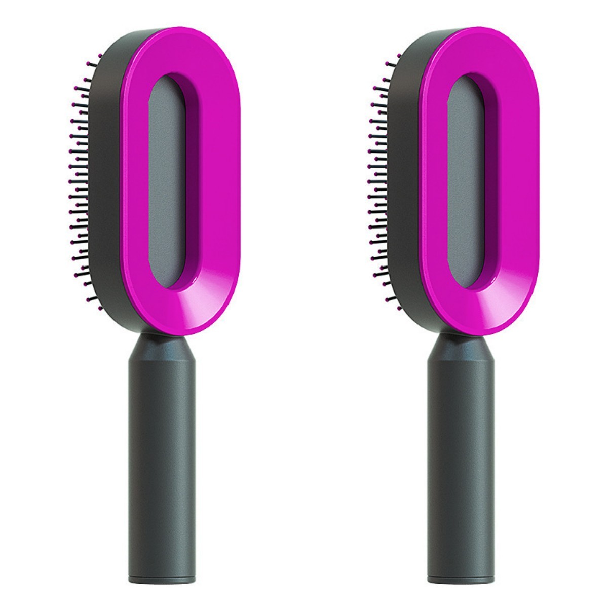Self-Cleaning Anti-Static Hair Brush with Scalp Massage