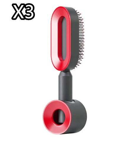 Self-Cleaning Anti-Static Hair Brush with Scalp Massage
