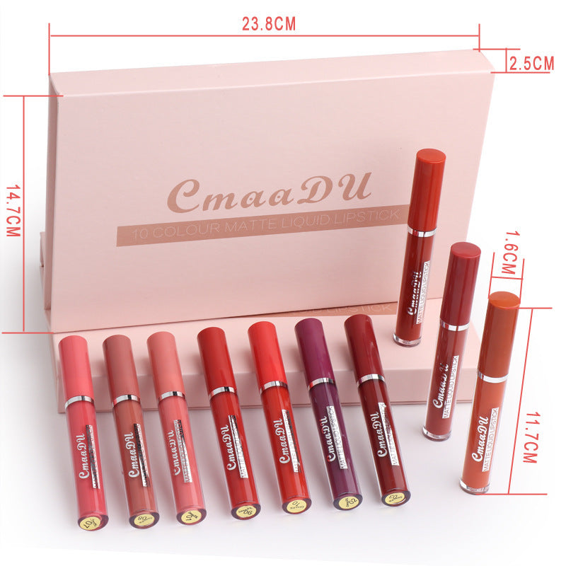Long-Lasting Waterproof Matte Lipstick – Non-Stick Formula