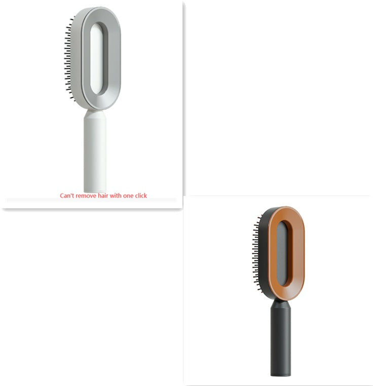Self-Cleaning Anti-Static Hair Brush with Scalp Massage