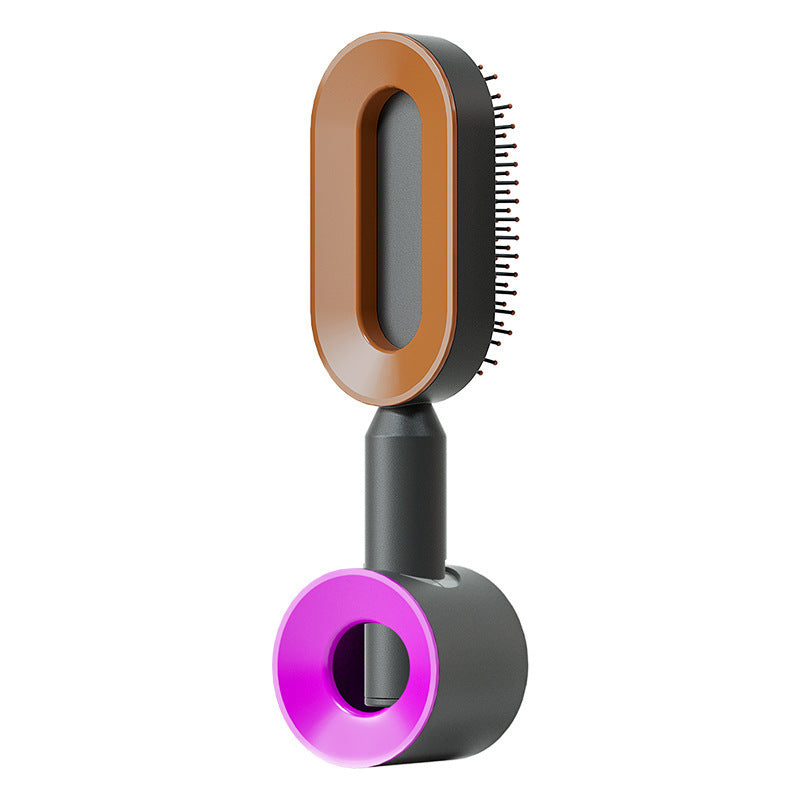 Self-Cleaning Anti-Static Hair Brush with Scalp Massage