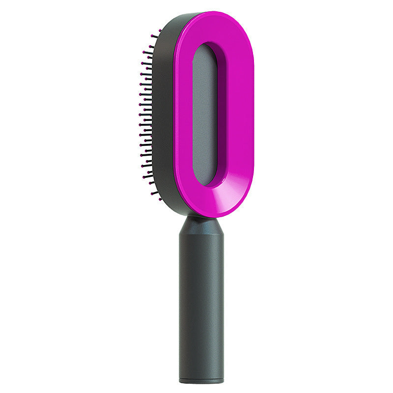 Self-Cleaning Anti-Static Hair Brush with Scalp Massage